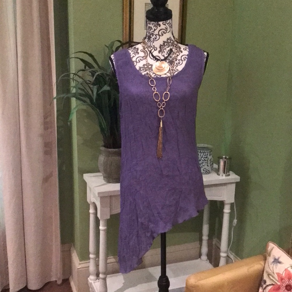 Asymmetrical summer tunic